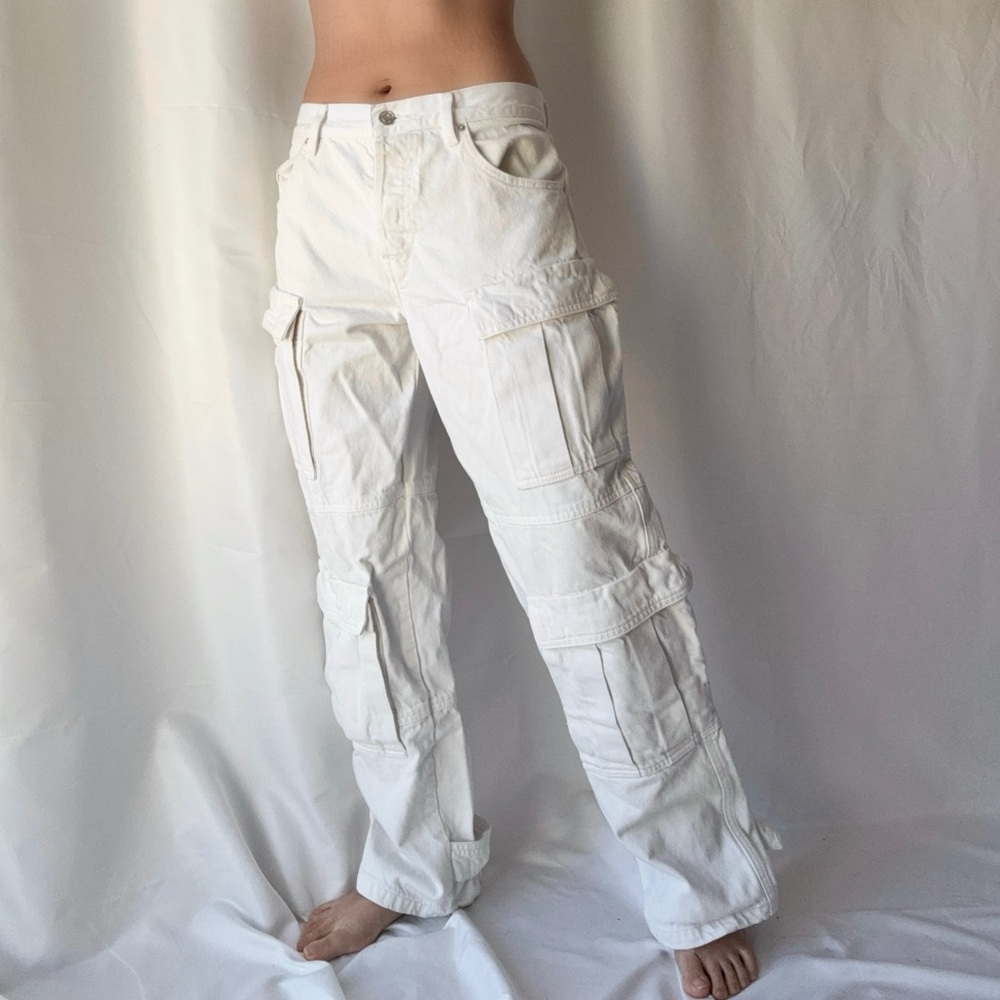 Grlfrnd Lex Cargo Jean in Sierra White - Picture 2 of 4
